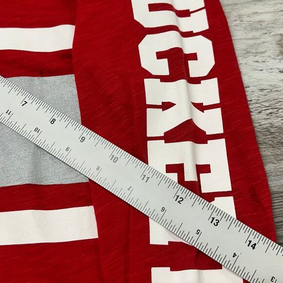 PINK Victorias Secret OSU Ohio State Buckeyes Red Womens M‎ Long Sleeve T-Shirt - Picture 4 of 11